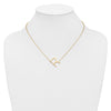 Sideways Diamond Initial Necklaces