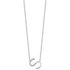 Sideways Diamond Initial Necklaces