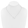 Sideways Diamond Initial Necklaces
