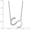 Sideways Diamond Initial Necklaces