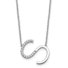Sideways Diamond Initial Necklaces