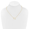 Sideways Diamond Initial Necklaces
