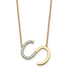 Sideways Diamond Initial Necklaces
