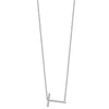 Sideways Diamond Initial Necklaces