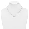 Sideways Diamond Initial Necklaces
