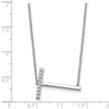Sideways Diamond Initial Necklaces