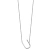 Sideways Diamond Initial Necklaces