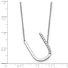 Sideways Diamond Initial Necklaces