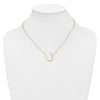 Sideways Diamond Initial Necklaces