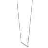 Sideways Diamond Initial Necklaces