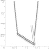 Sideways Diamond Initial Necklaces
