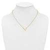 Sideways Diamond Initial Necklaces
