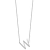Sideways Diamond Initial Necklaces