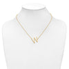 Sideways Diamond Initial Necklaces