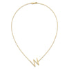 Sideways Diamond Initial Necklaces