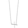 Sideways Diamond Initial Necklaces