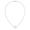 Sideways Diamond Initial Necklaces