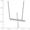 Sideways Diamond Initial Necklaces