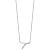 Sideways Diamond Initial Necklaces