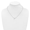 Sideways Diamond Initial Necklaces