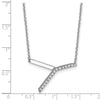 Sideways Diamond Initial Necklaces
