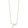 Sideways Diamond Initial Necklaces