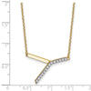 Sideways Diamond Initial Necklaces