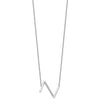 Sideways Diamond Initial Necklaces