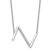Sideways Diamond Initial Necklaces