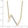 Sideways Diamond Initial Necklaces