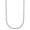 14k White Gold 5 carat Lab Grown Diamond VS/SI+ G+ Adjustable to 26 inch Tennis Bolo Necklace