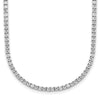 14k White Gold 5 carat Lab Grown Diamond VS/SI+ G+ Adjustable to 26 inch Tennis Bolo Necklace
