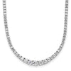 14k White Gold 5 carat Lab Grown Diamond VS/SI+ G+ Adjustable to 24 inch Tennis Bolo Necklace