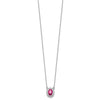 Gold Polished Ruby and Diamond Necklaces