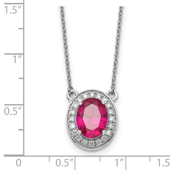 Gold Polished Ruby and Diamond Necklaces