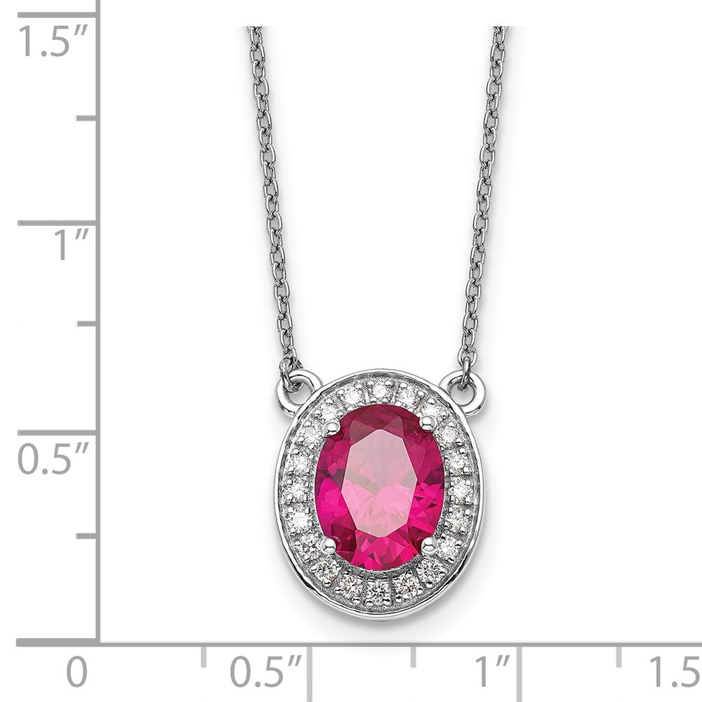Gold Polished Ruby and Diamond Necklaces