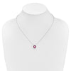 Gold Polished Ruby and Diamond Necklaces