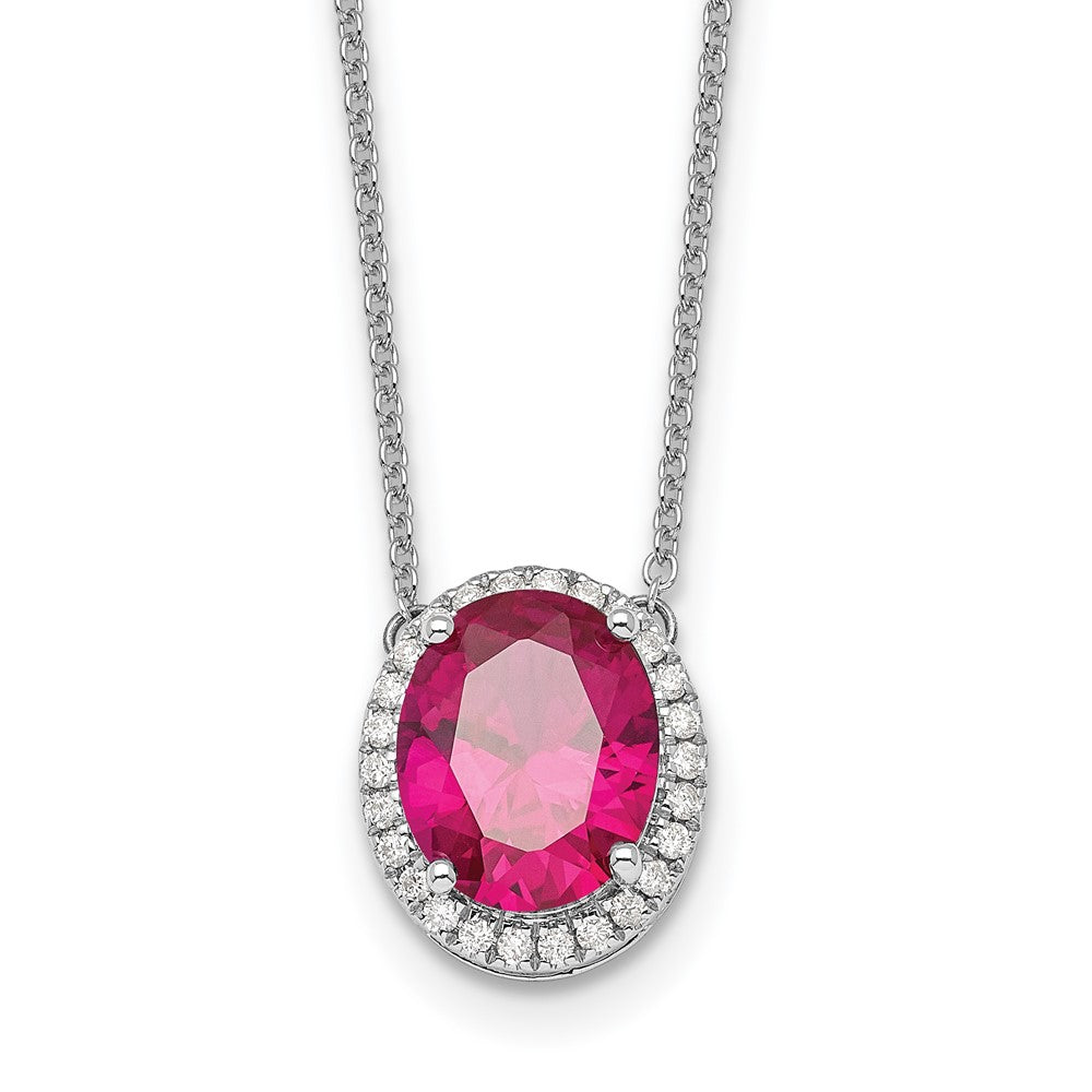 Gold Polished Ruby and Diamond Necklaces