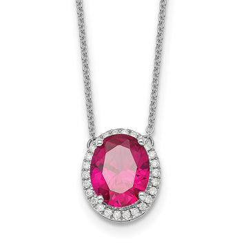 Gold Polished Ruby and Diamond Necklaces