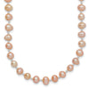 14k Pink Near Round Freshwater Cultured Pearl Necklaces
