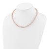 14k Pink Near Round Freshwater Cultured Pearl Necklaces
