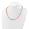 14k Pink Near Round Freshwater Cultured Pearl Necklaces