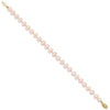 14k Colored Near Round Freshwater Cultured Pearl Bracelets