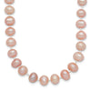 14k Pink Near Round Freshwater Cultured Pearl Necklaces