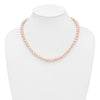 14k Pink Near Round Freshwater Cultured Pearl Necklaces