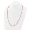 14k Pink Near Round Freshwater Cultured Pearl Necklaces