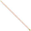 14k Colored Near Round Freshwater Cultured Pearl Bracelets