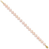 14k Colored Near Round Freshwater Cultured Pearl Bracelets