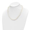 14k 7.5-9mm White Freshwater Cultured Pearl Graduated 18 inch Necklace