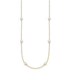 Gold Near Round Pearl Necklace